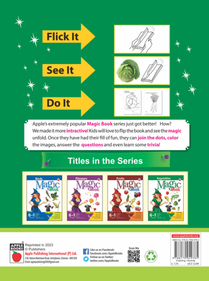 MAGIC BOOK - VEGETABLES — inside pages
