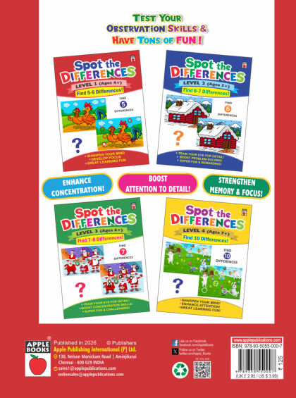Spot The Differences level -1(Ages 4+) — inside pages