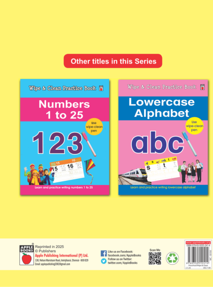 Uppercase Alphabet - Wipe & Clean Practice Book — inside pages