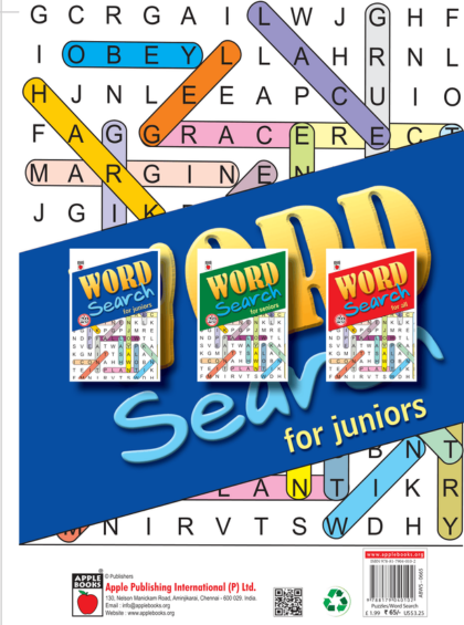 Word Search For Juniors — inside pages