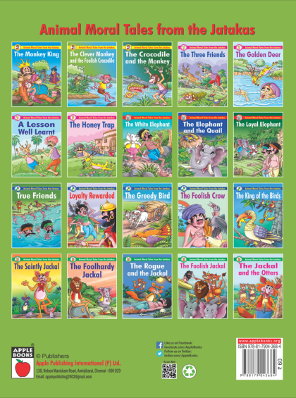 Animal Moral Tales From The Jatakas The Clever Monkey And The Foolish Crocodile — inside pages