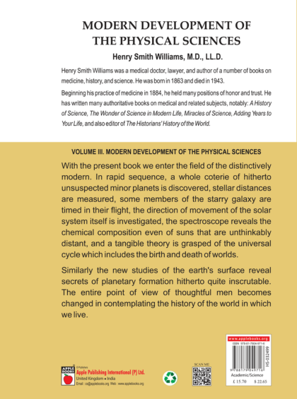 A History Of Science Vol 3 - Moderen Development Of The Physical Science H/B — inside pages