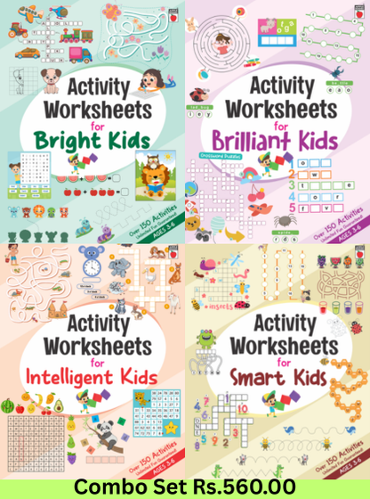 Activity Worksheets 4 Books Set Combo