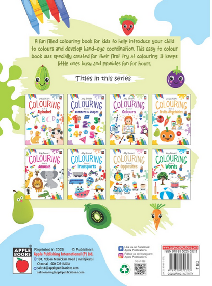My Smart Colouring Book of Fruits & Vegetables