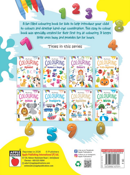 My Smart Colouring Book of Numbers & Shapes