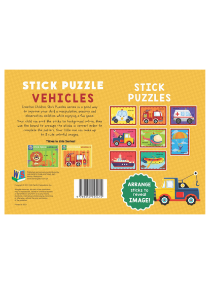 Stick Puzzles Vechile — inside pages